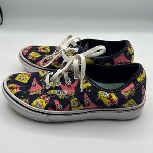 Vans SpongeBob SquarePants Authentic AlohaBob Sneakers. Womens 6 shoes lace up